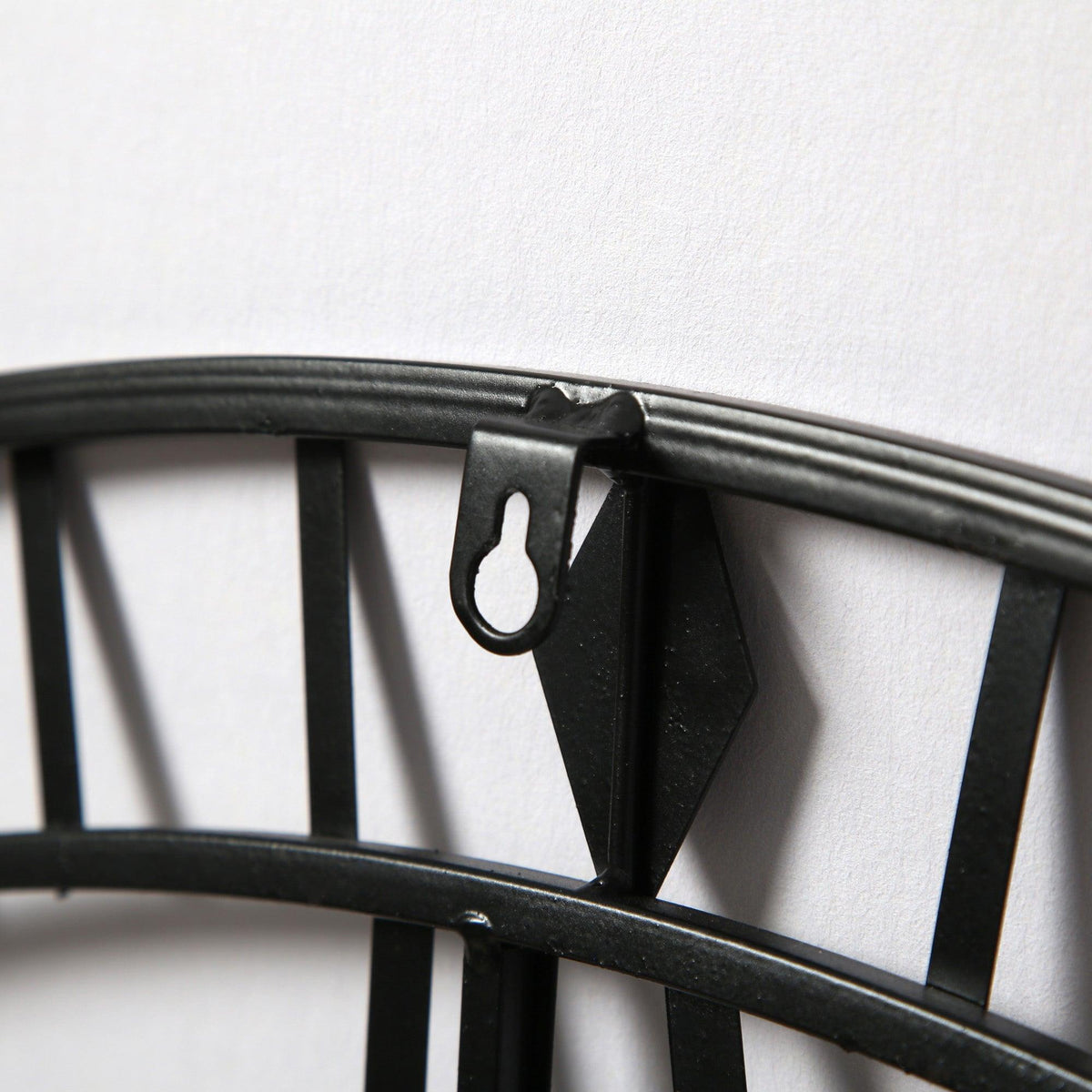 Outlet - Riseley 100cm Metal Skeleton Wall Clock - Black