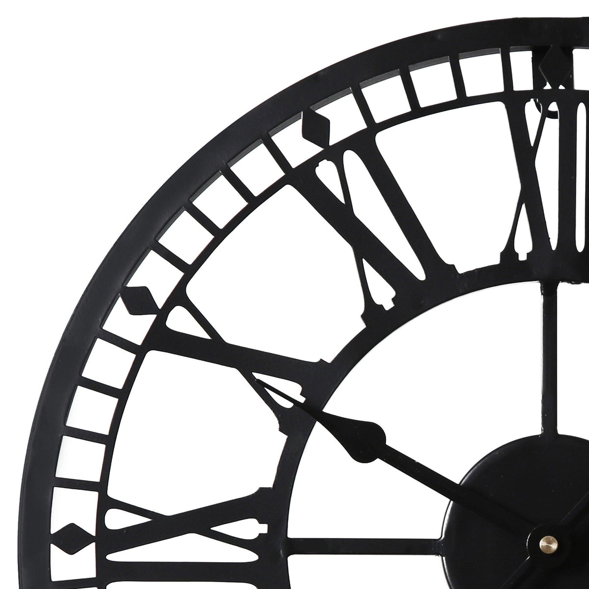 Riseley Small Skeleton Wall Clock - Black