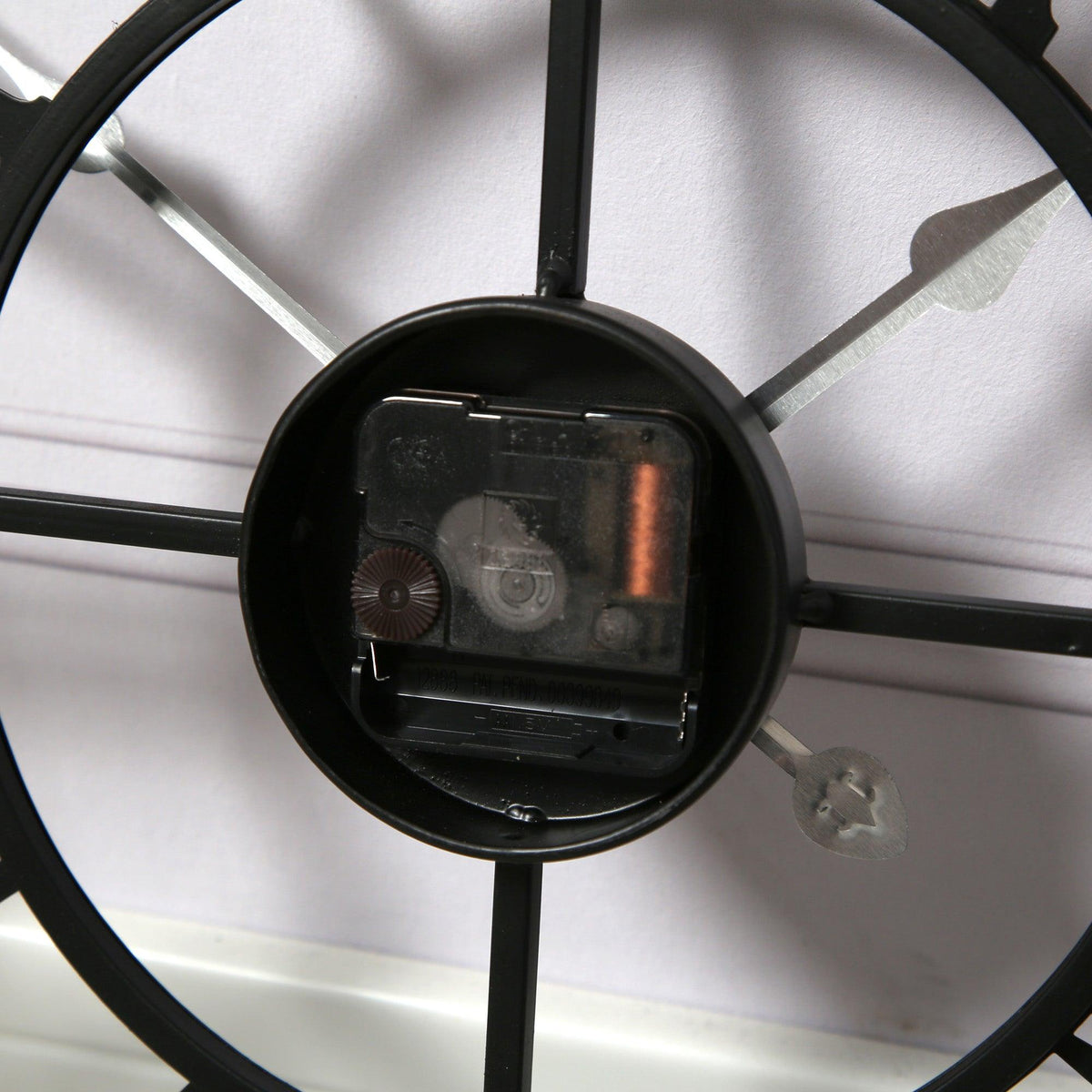 Riseley Small Skeleton Wall Clock - Black