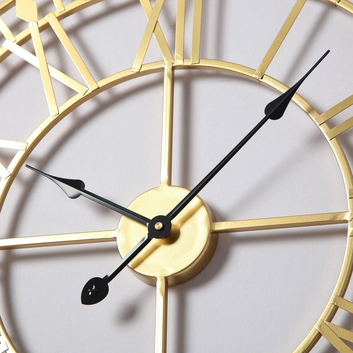 Riseley Skeleton Wall Clock - Gold