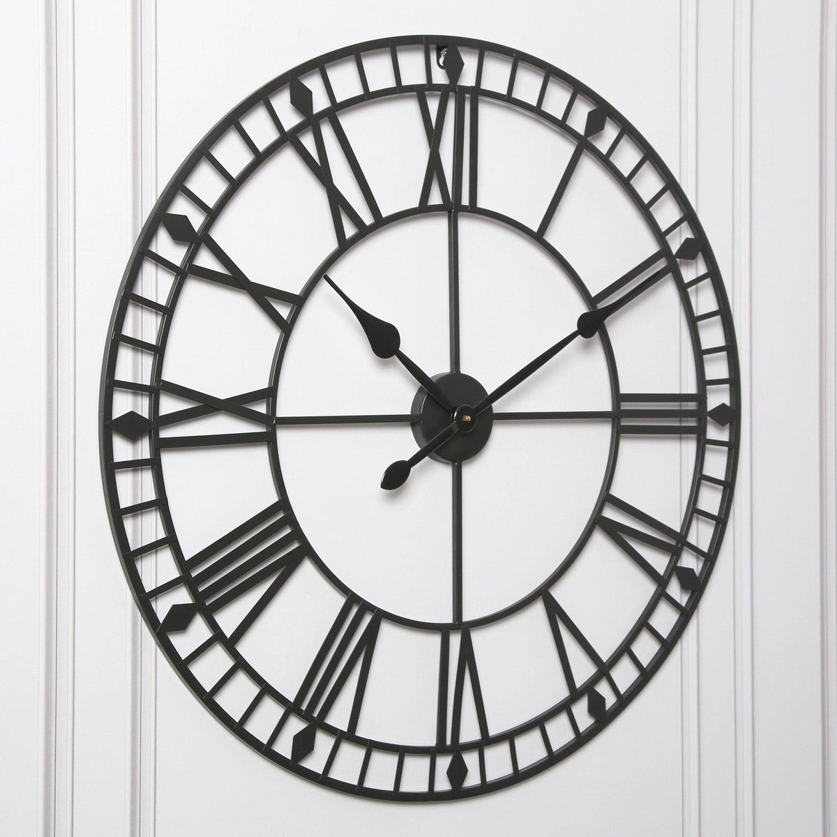 Riseley Skeleton Wall Clock - Black