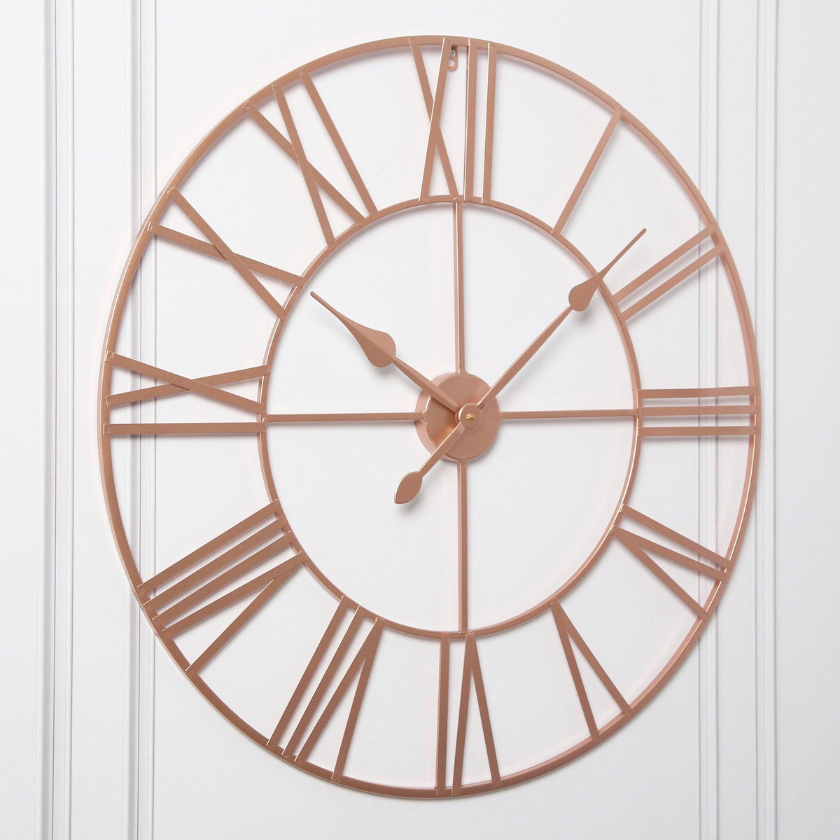 Riseley Skeleton Wall Clock - Copper