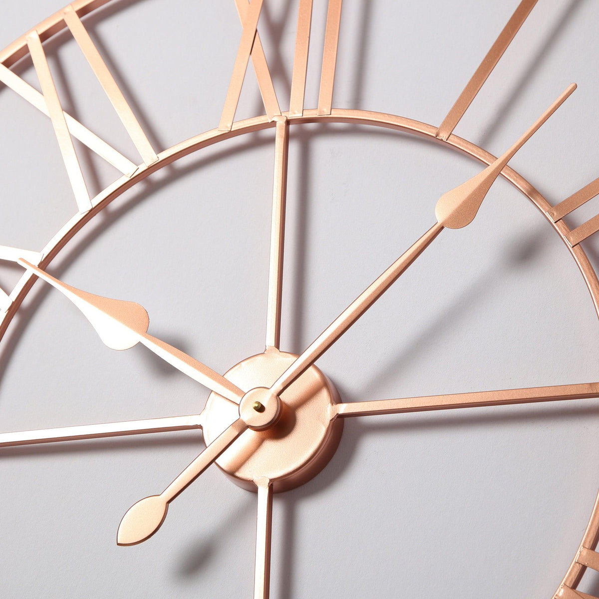 Riseley Skeleton Wall Clock - Copper