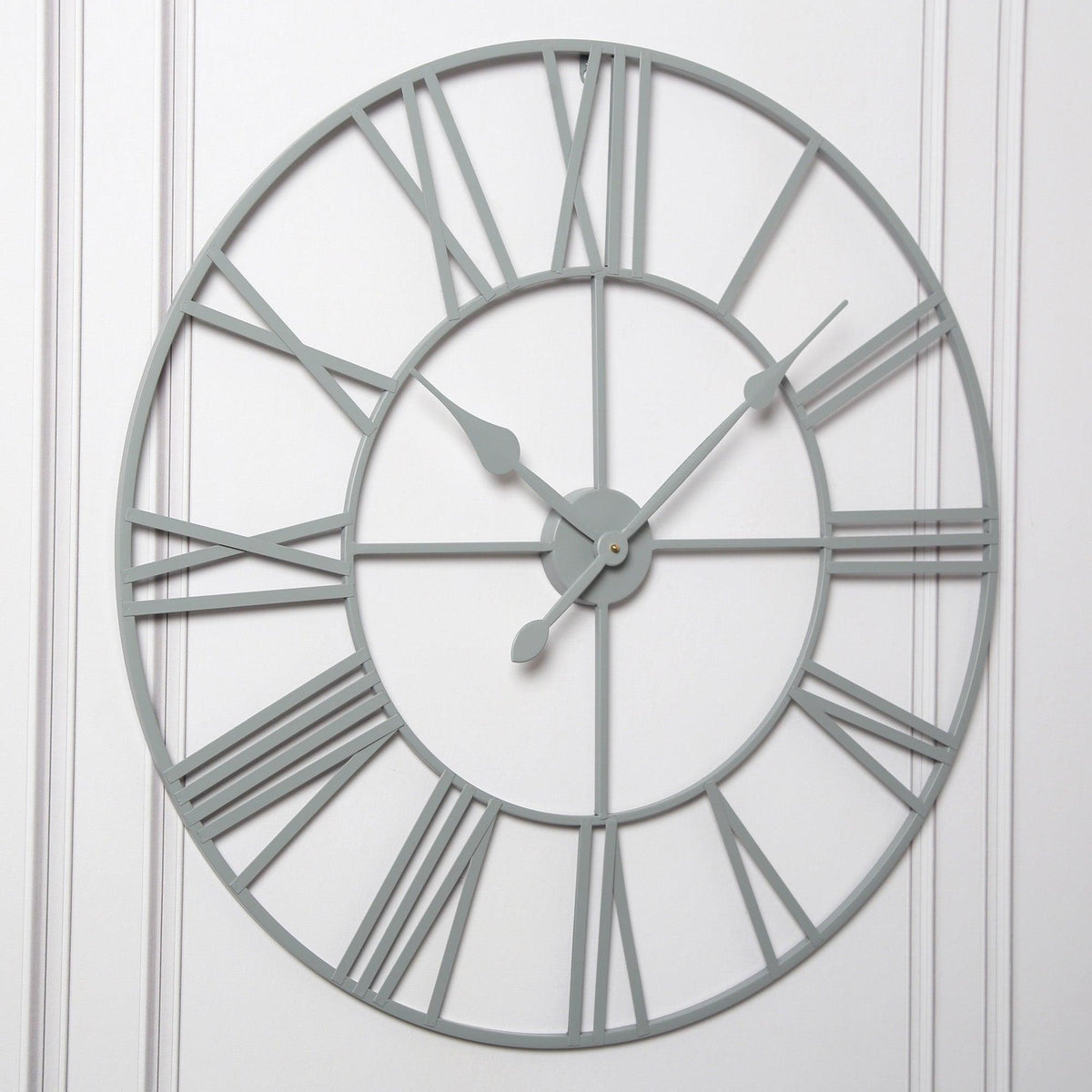 Riseley Skeleton Wall Clock - Grey