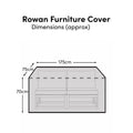 Rectangular Rain Cover 175x75x70cm - Rowan 2 Seater Sofa - Aria 2 Seater Sofa