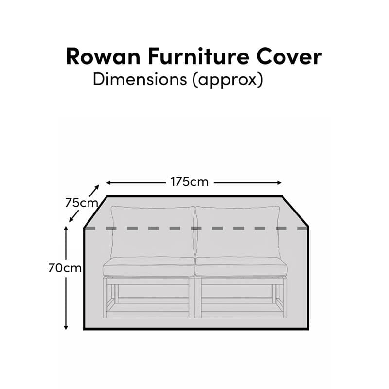 Rectangular Rain Cover 175x75x70cm - Rowan 2 Seater Sofa - Aria 2 Seater Sofa