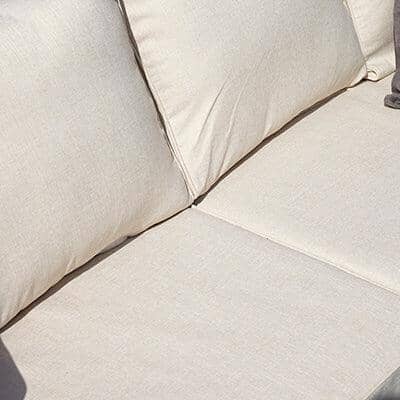 OUTLET - Rowan 4 Seater Wooden Garden Corner Sofa - Sand