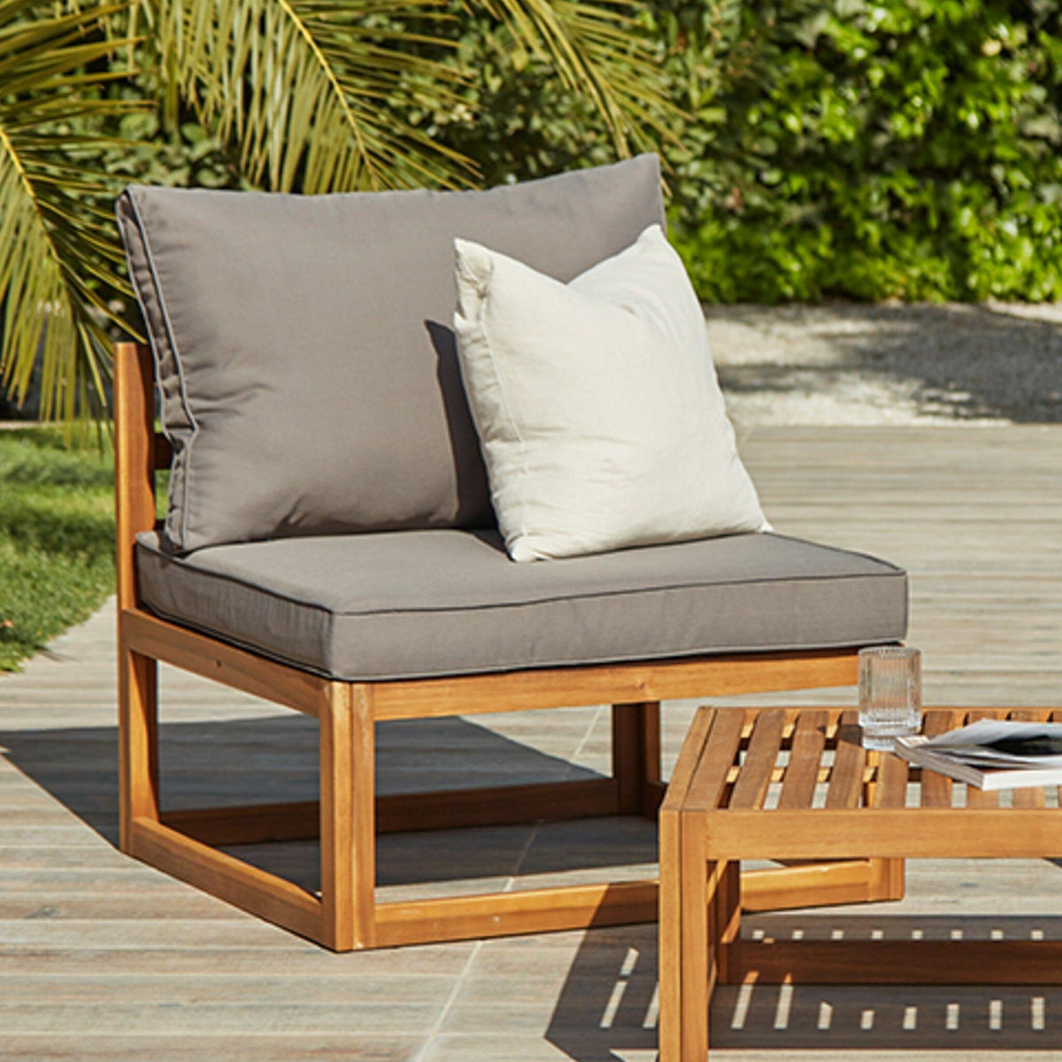 Rowan Grey Chair with 2-Seater Sofa & Coffee Table Set