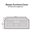 Outlet - Rectangular Rain Cover 210x75x70cm - Rowan 3 Seater Sofa - Aria 3 Seater Sofa