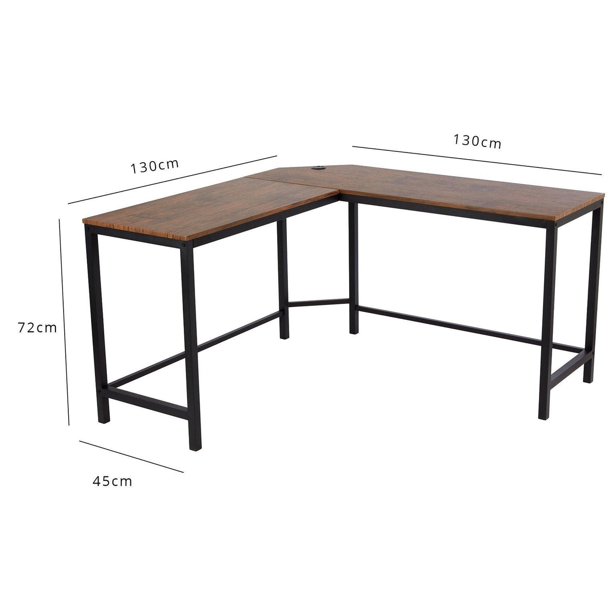Sheffield Industrial L Shaped Desk