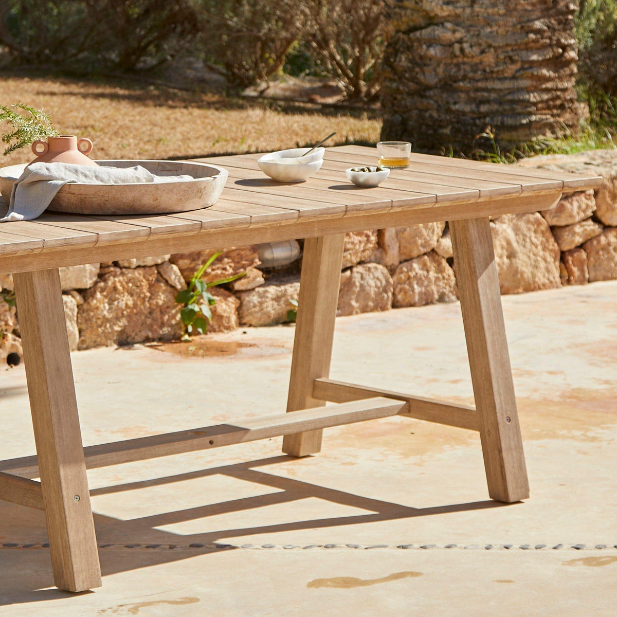 Shiro Wooden Rectangular Garden Dining Table