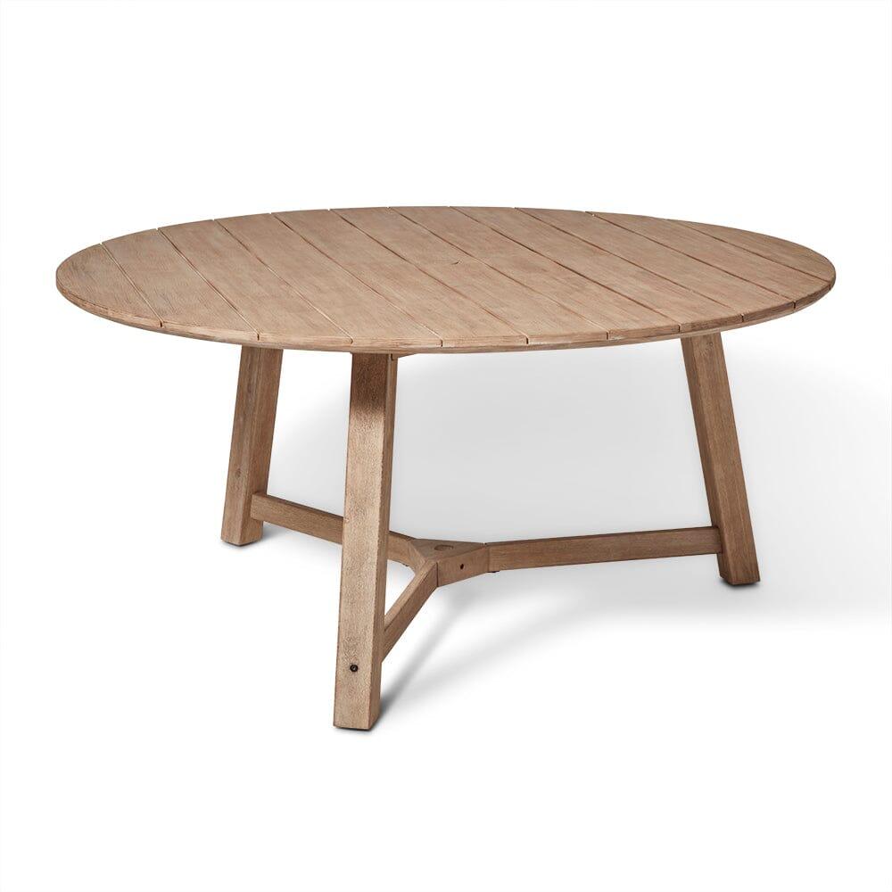 Shiro Wooden Round Garden Dining Table - 160cm