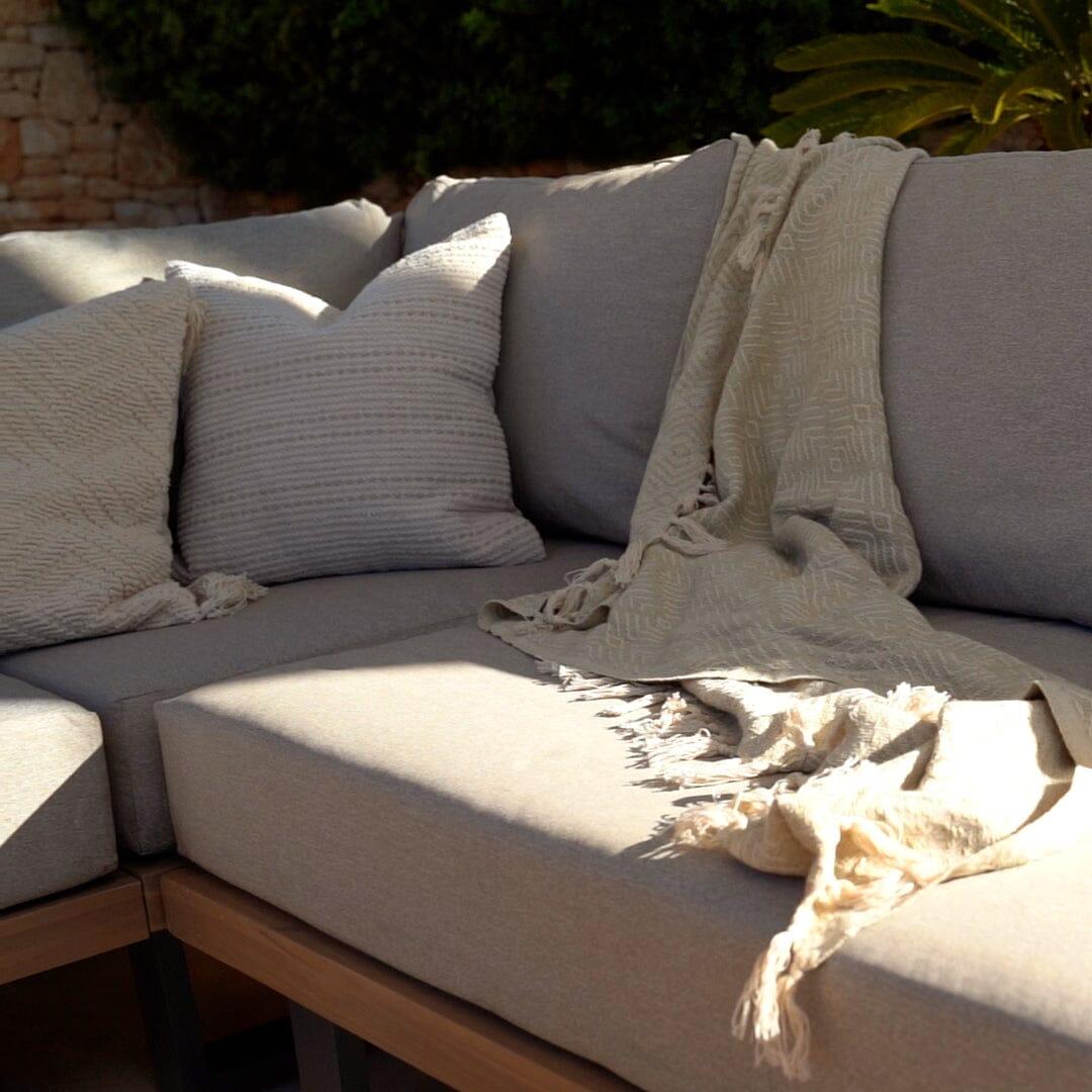 Shiva Garden Corner Sofa Set - Stone