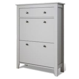 Sandhurst Shoe Cabinet - 3 Door - Grey