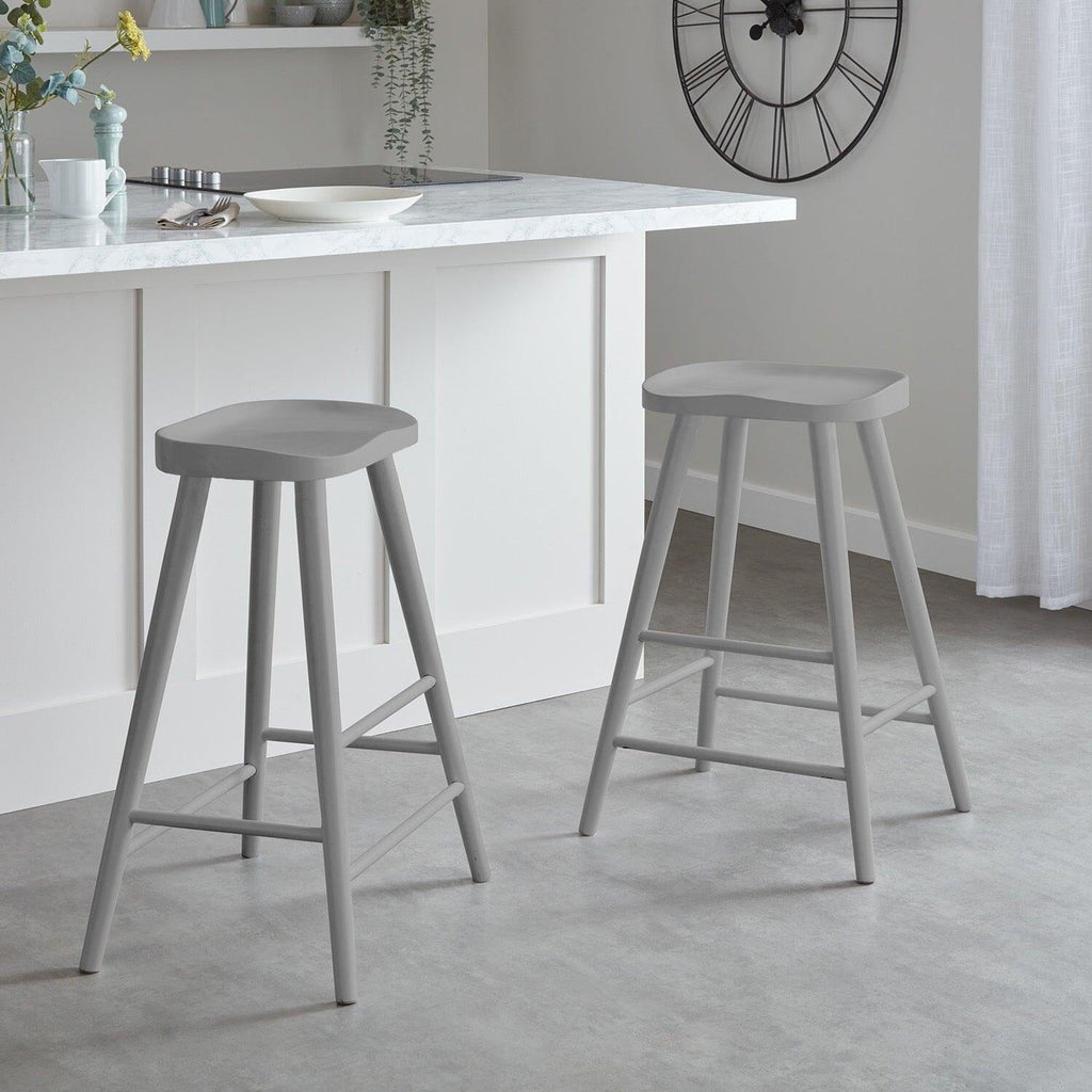Outlet - Silvester Bar Stool - Grey