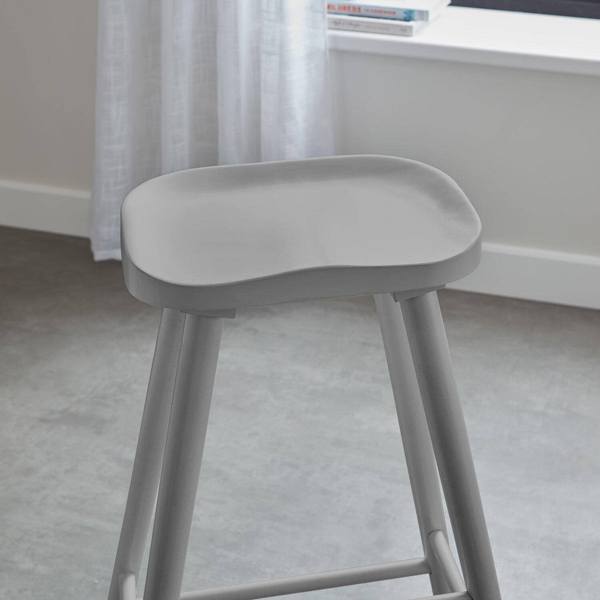 OUTLET - Silvester Grey Bar Stool