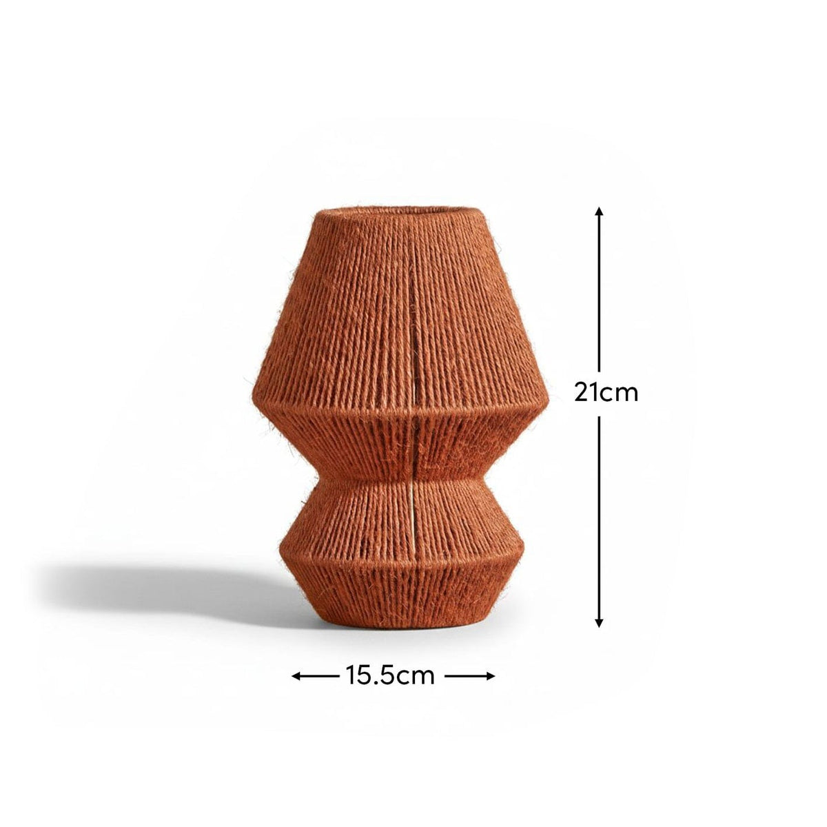 Sirana Small Burnt Orange Jute Table Lamp
