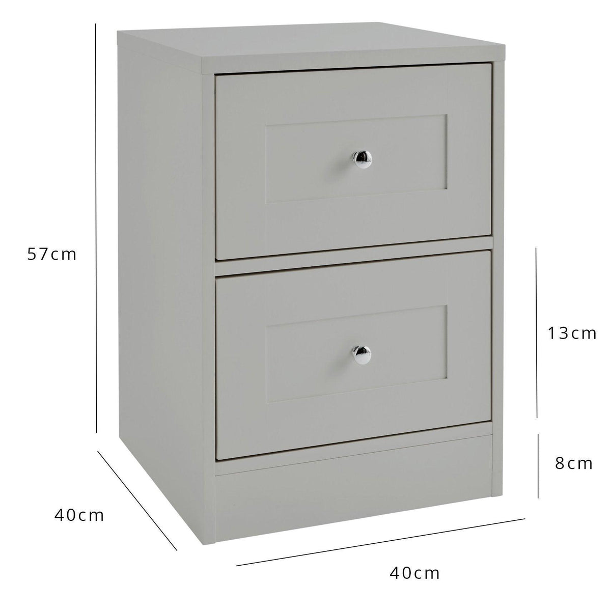 Stevie Bedroom Furniture Set - Grey