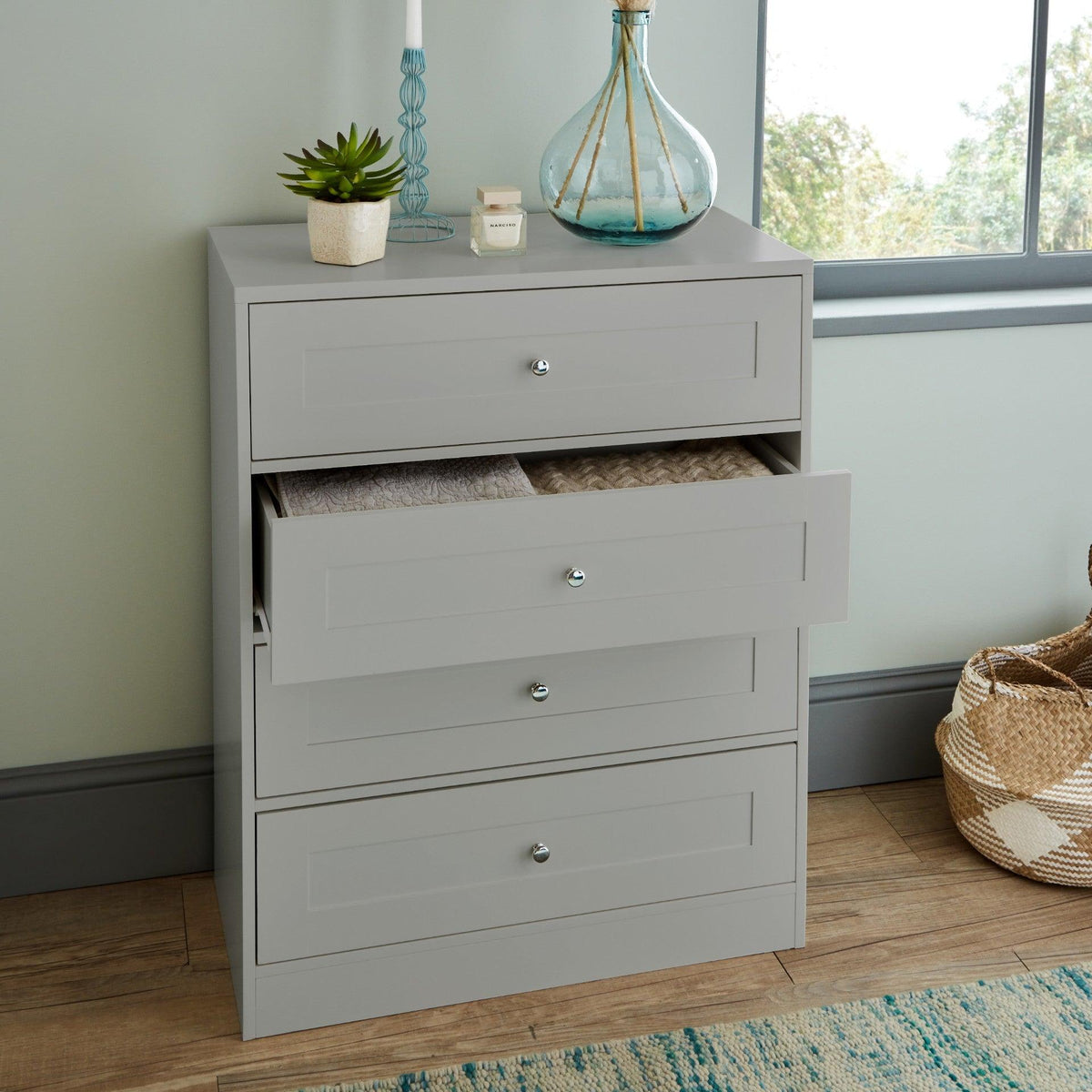Stevie Bedroom Furniture Set - Grey