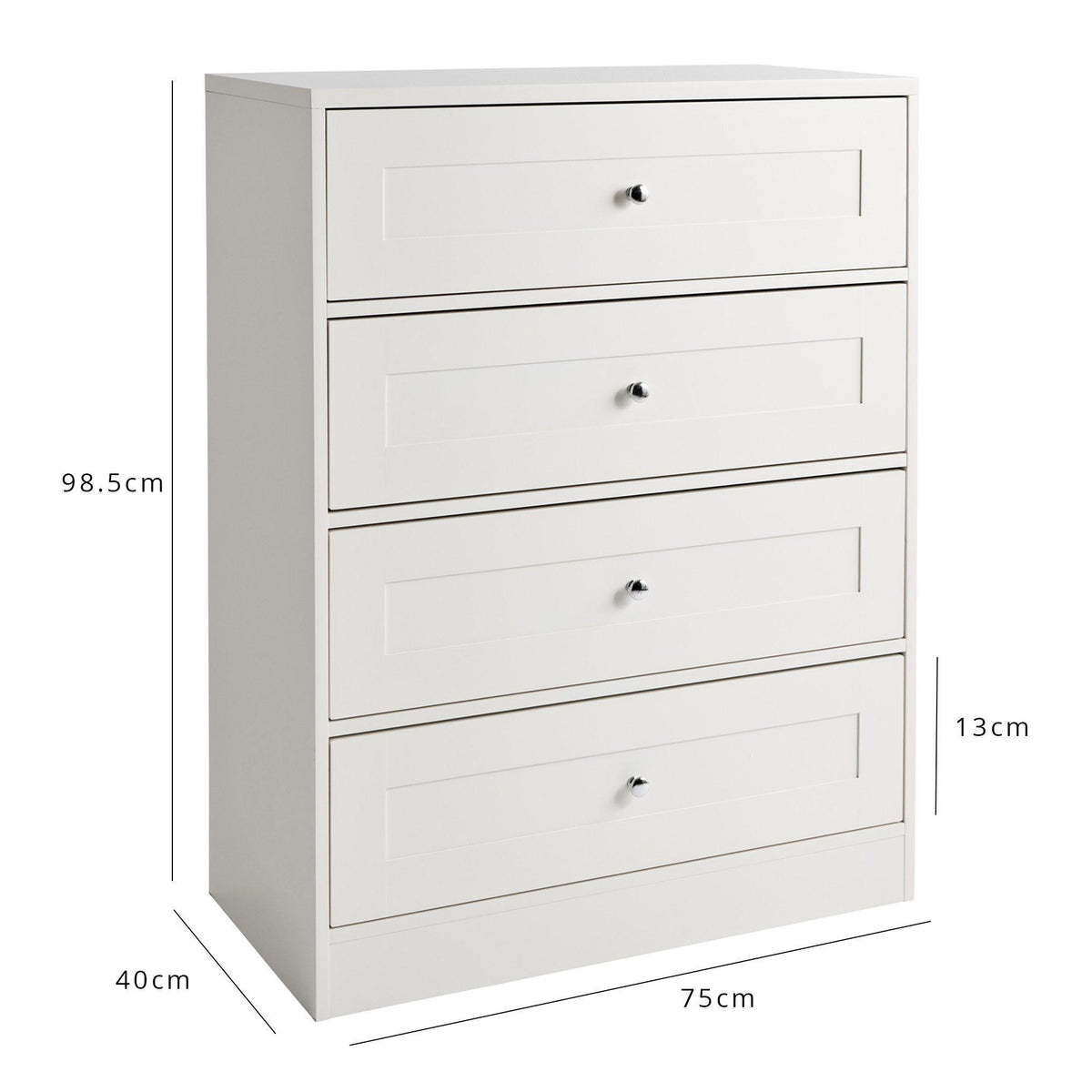 Stevie Bedroom Furniture Set - White