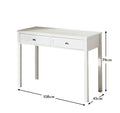 OUTLET - Stevie White Dressing Table with Drawers