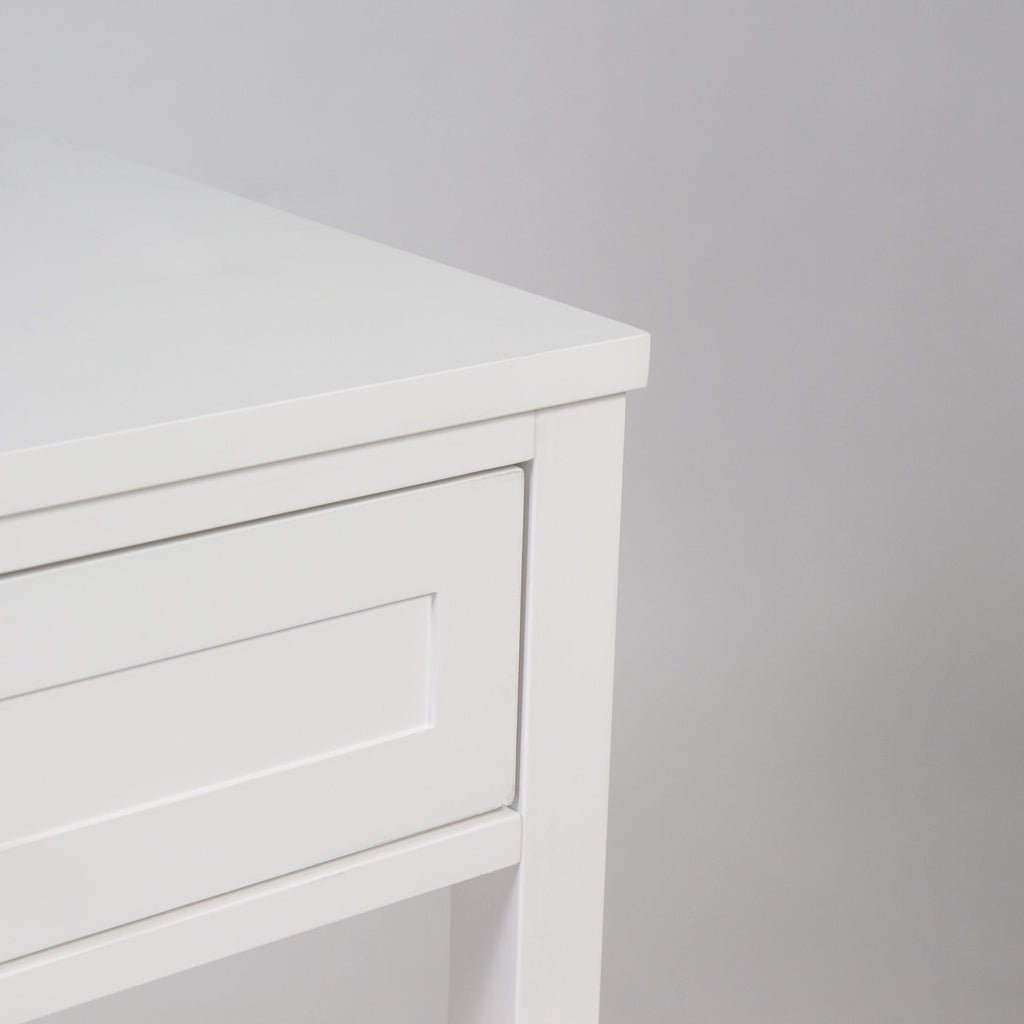 OUTLET - Stevie White Dressing Table with Drawers