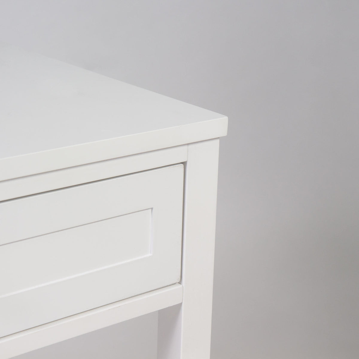 OUTLET - Stevie White Dressing Table with Drawers