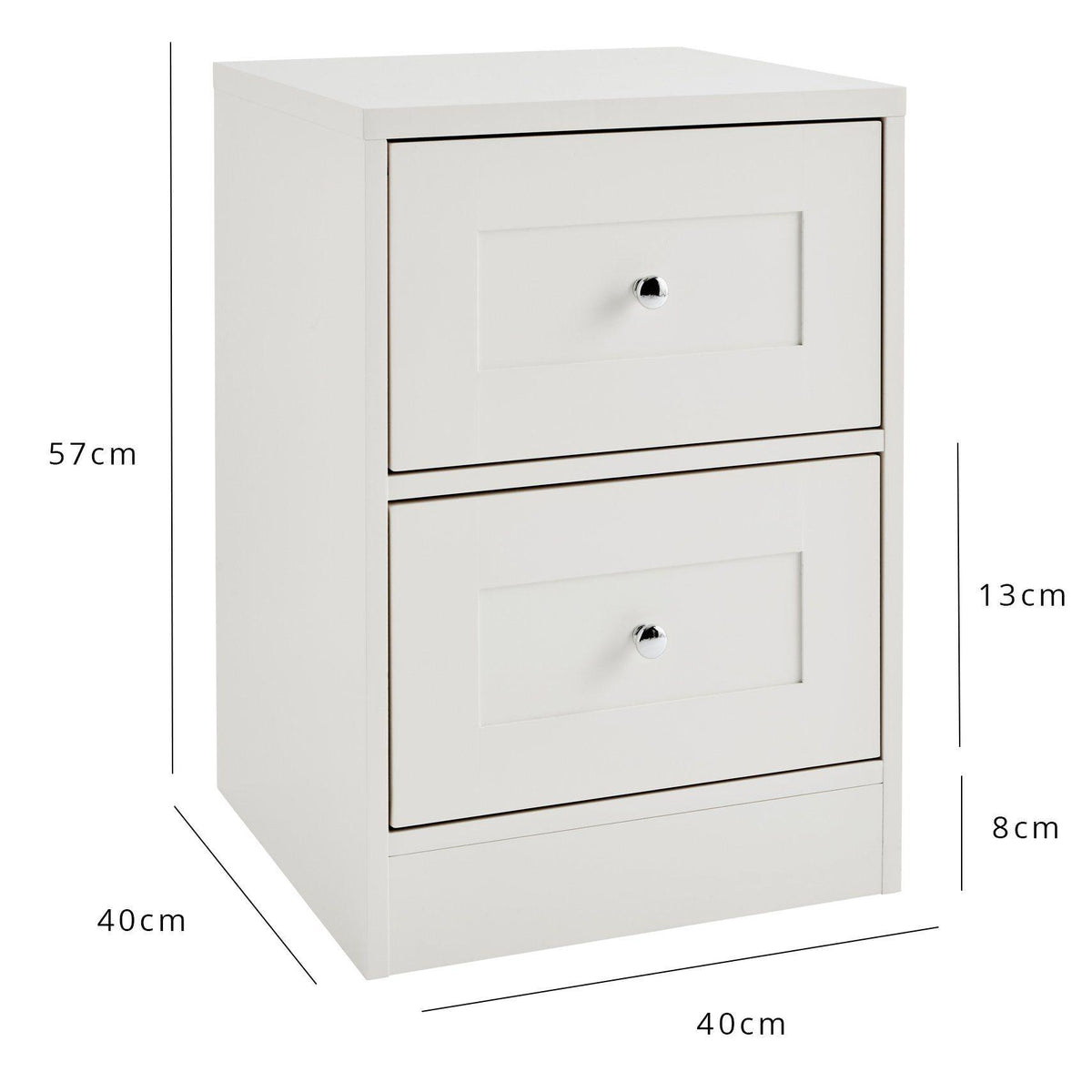 Stevie Wardrobe & Drawers Set - White