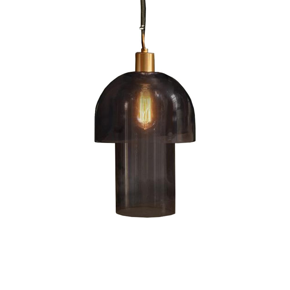 Sutton 31cm Pendant Light - Smoked Glass