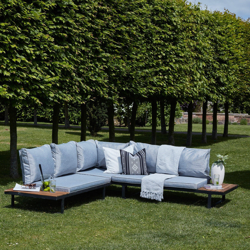 Outlet - Thea Wooden Garden Corner Sofa Set