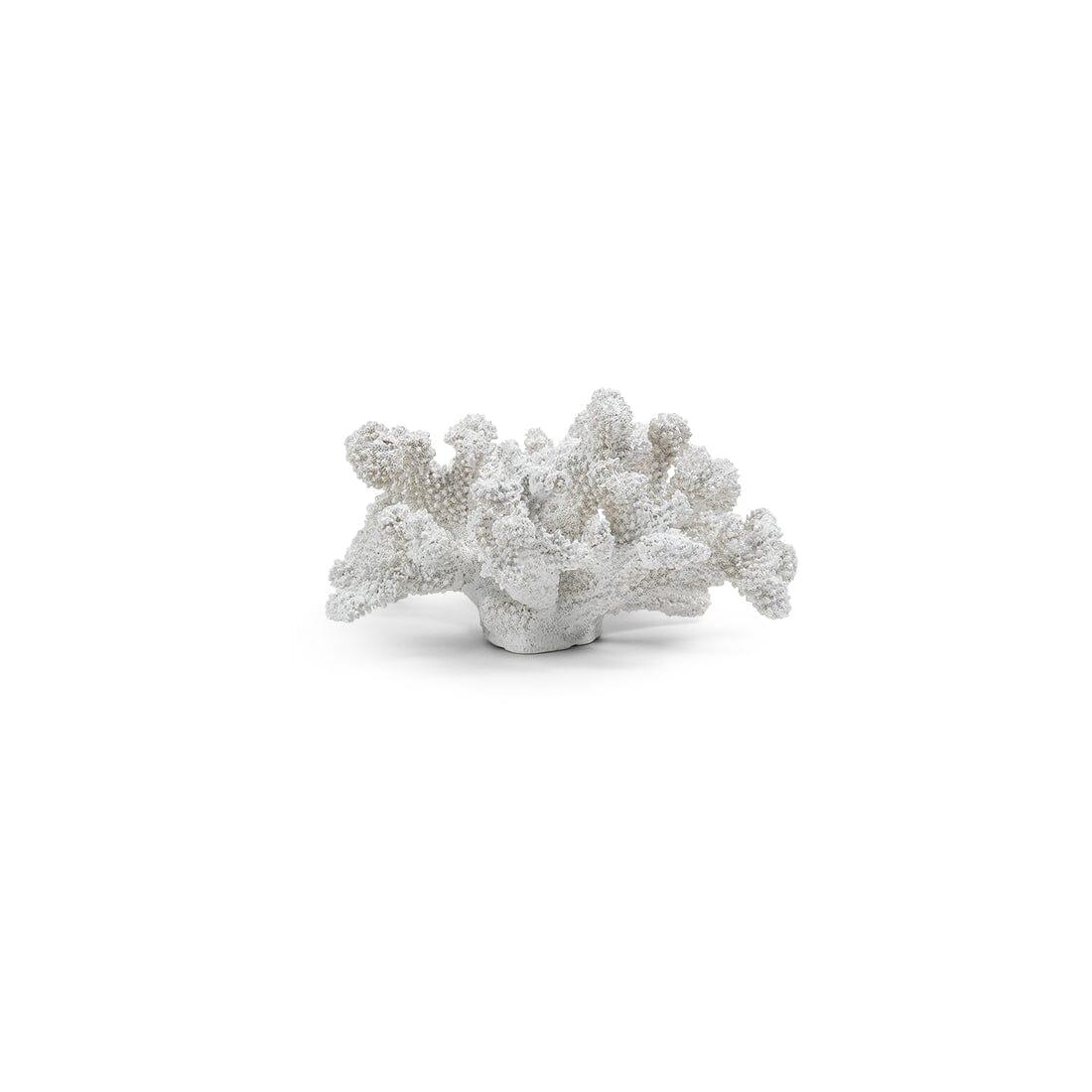 Outlet - Thurnham 12cm Coral Polyresin Ornament - White