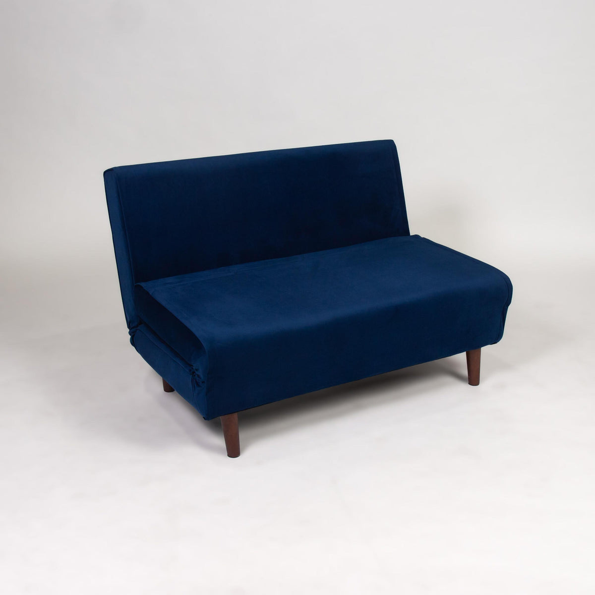 Una 2 Seater Double Sofa Bed - Blue Velvet