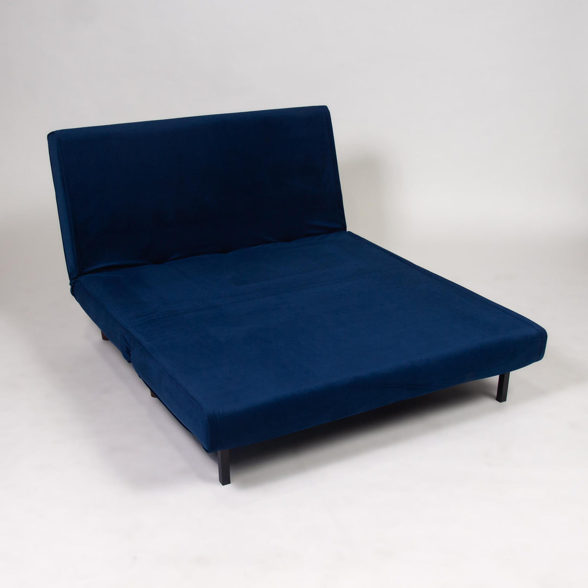 Una 2 Seater Double Sofa Bed - Blue Velvet
