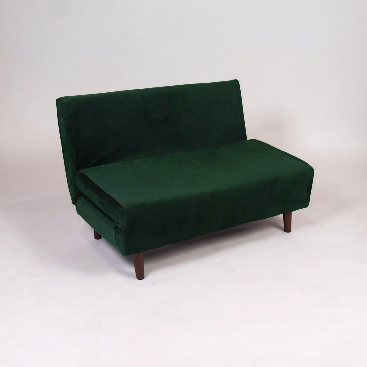 Una 2 Seater Double Sofa Bed - Green Velvet