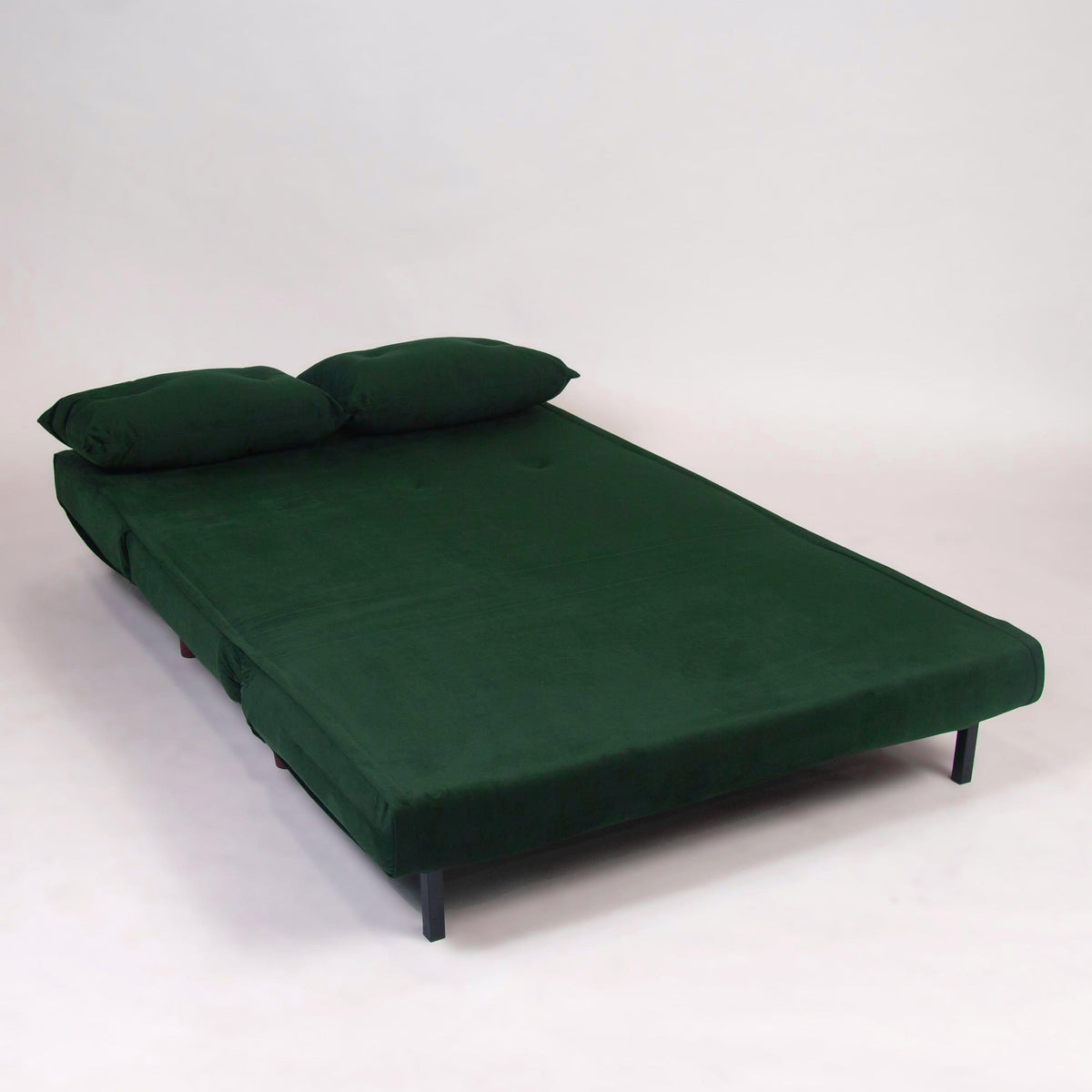 Una 2 Seater Double Sofa Bed - Green Velvet