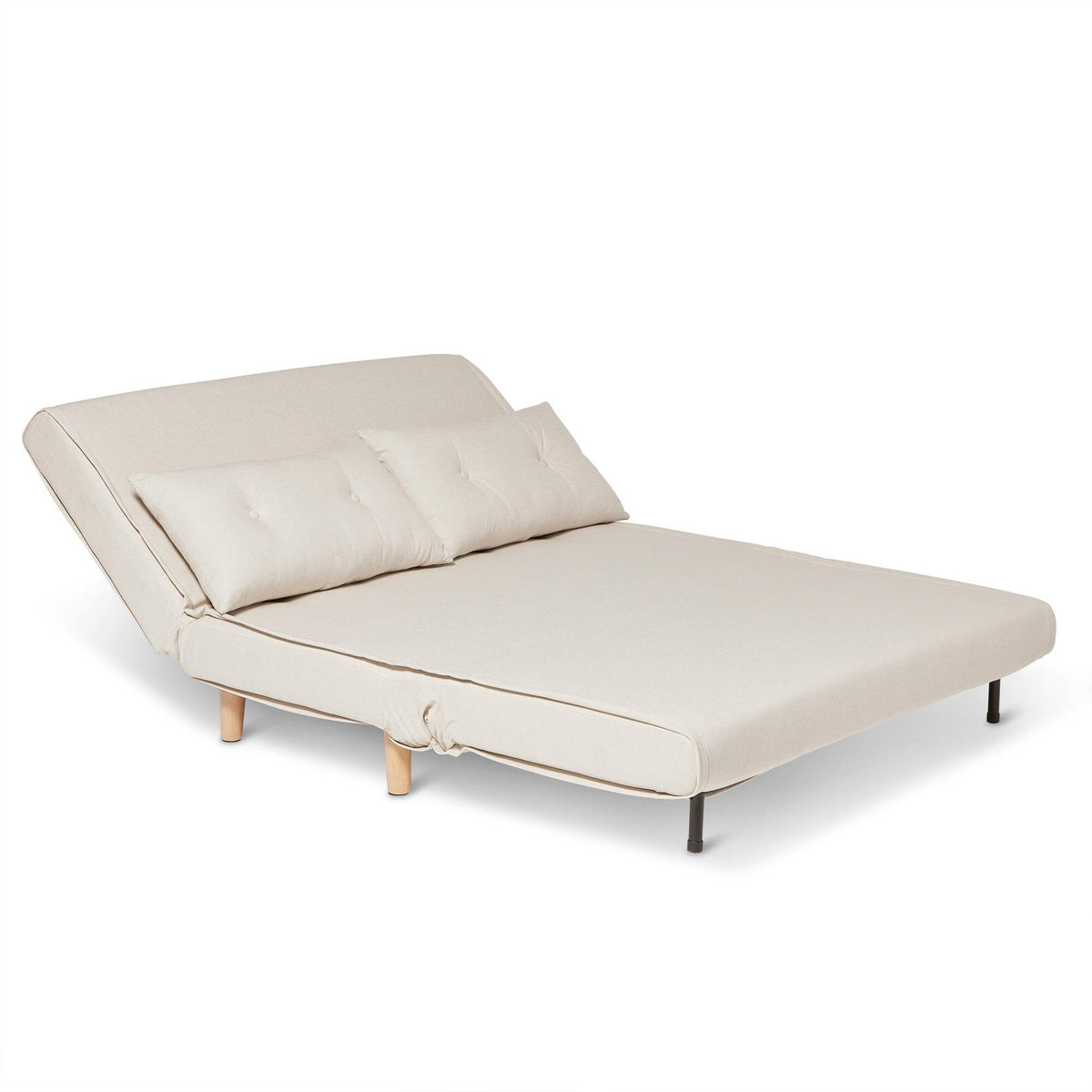 OUTLET - Una 2 Seater Double Sofa Bed - Oatmeal Linen