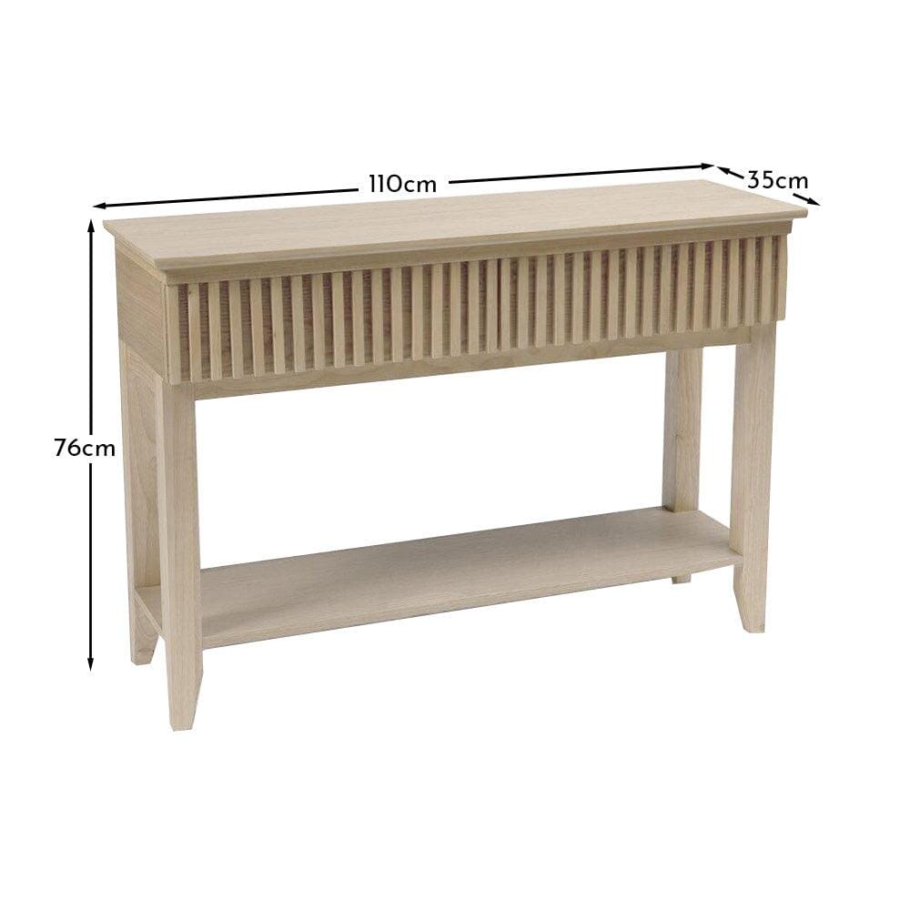 Willow Pale Oak Console Table
