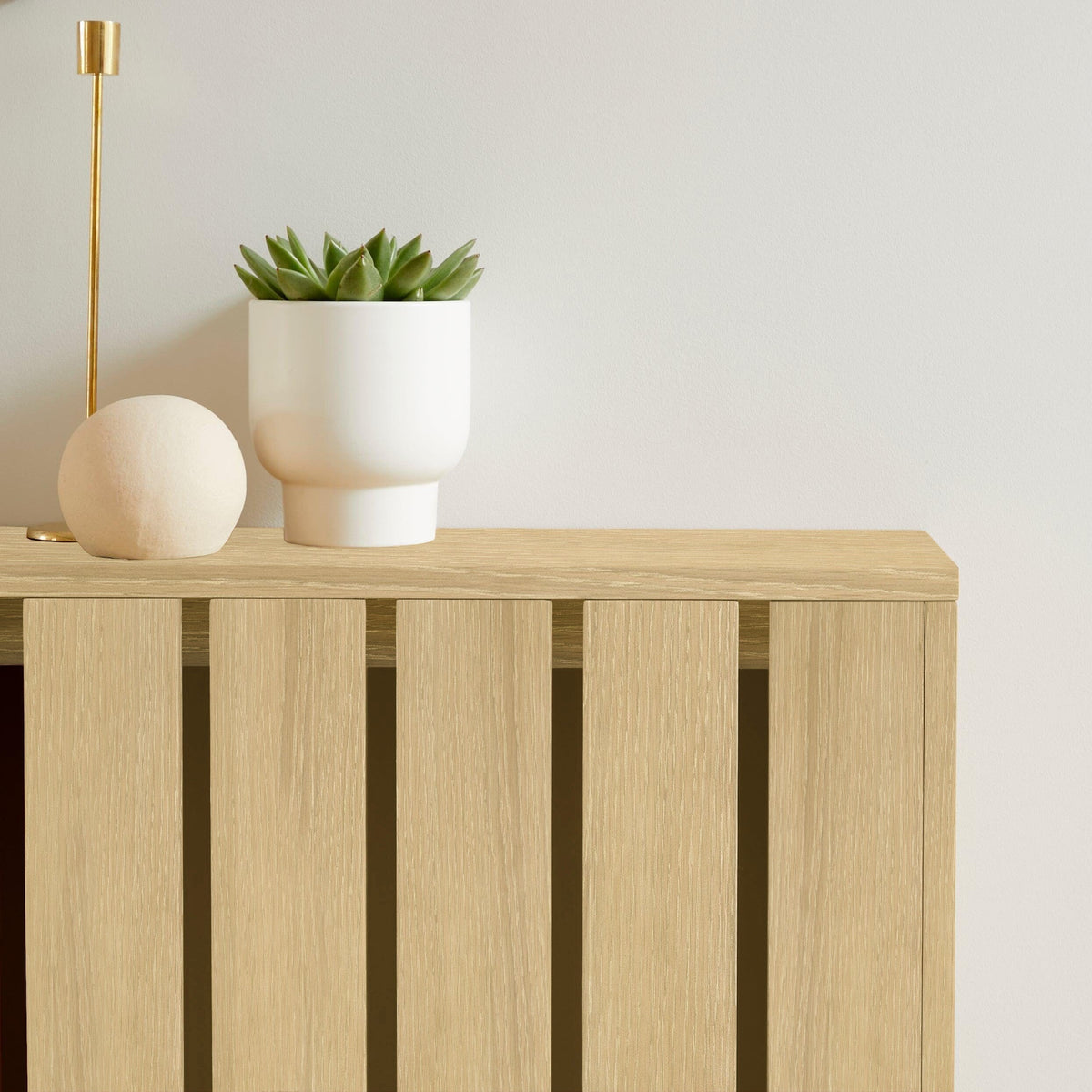 Willow Medium Radiator Cover - Whitewash Oak