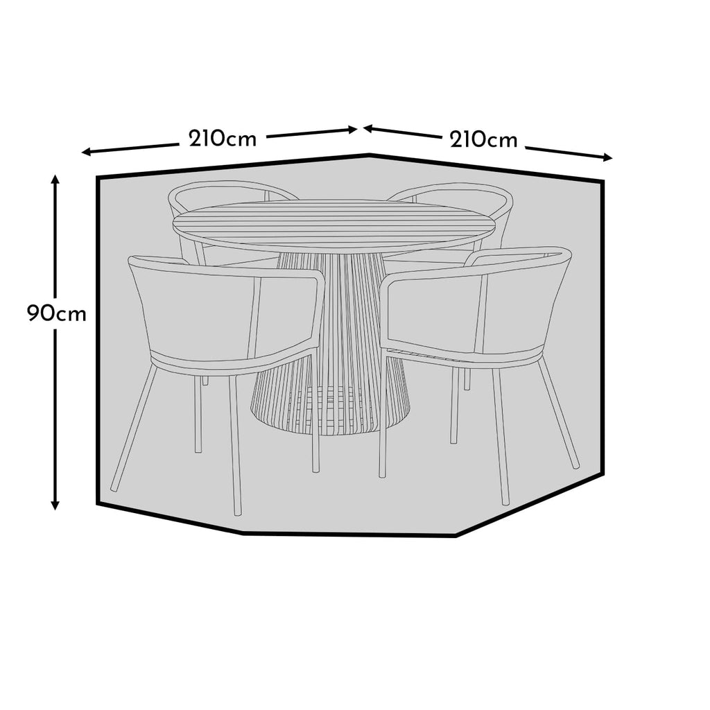 Large Round Garden Furniture Cover - Shiro & Ashby 8 Seater Sets