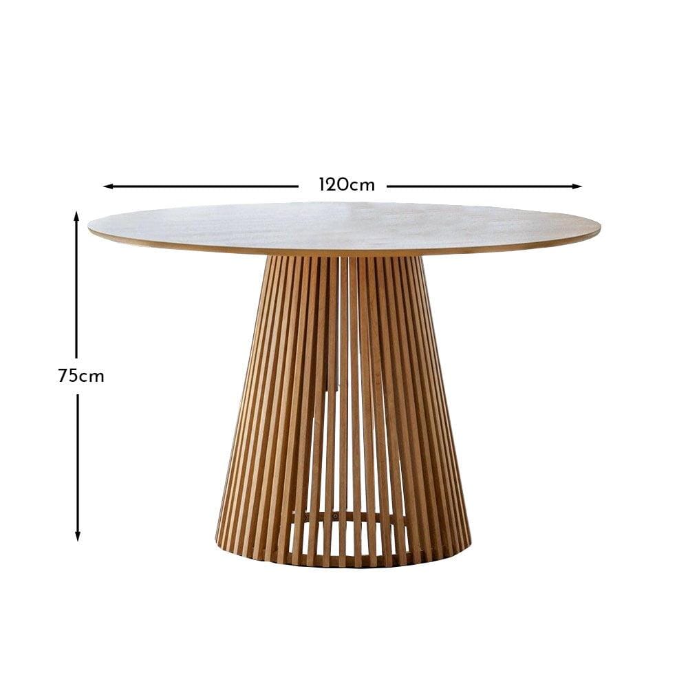 OUTLET - Willow Pale Oak Round Dining Table