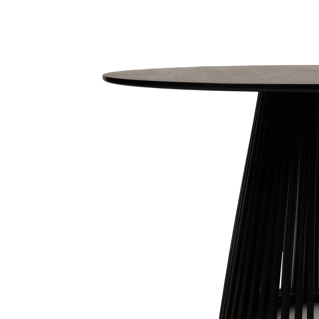 Willow Black Round Dining Table