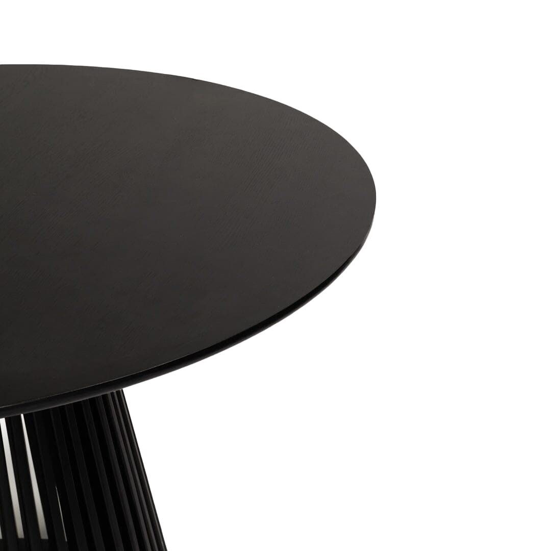 Willow Black Round Dining Table
