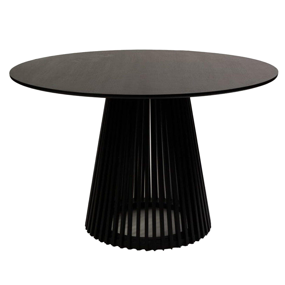 Willow Black Round Dining Table