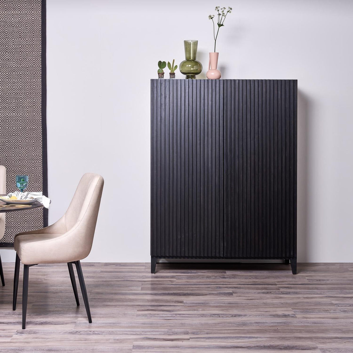 Outlet - Willow Tall Cabinet - Black