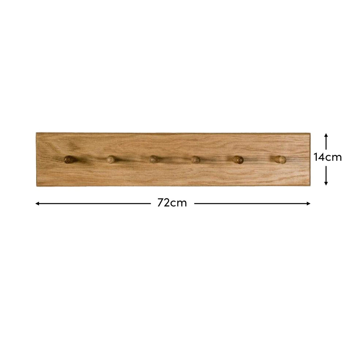 Willow Wooden Coat Rack - Oak