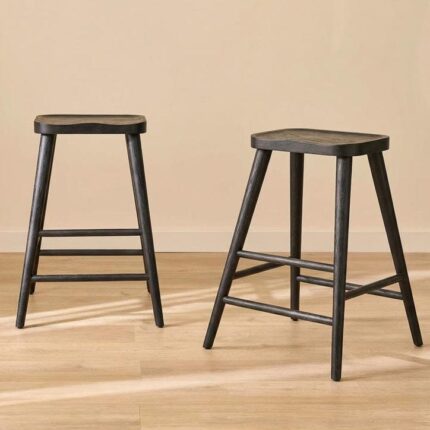 Silvester Black Bar Stool