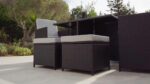 Cube 10 Seater Rattan Garden Dining Set with Cream LED Premium Parasol - Black Weave - Image 5