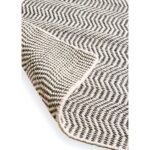 Outlet - Alverton Clay & Black Geometric Wool with Cotton Rug - 160 x 230cm - Image 5