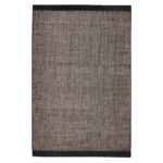 Outlet - Atcham Black Pebble Wool with Cotton Rug - 200 x 290cm - Image 6