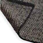 Outlet - Atcham Black Pebble Wool with Cotton Rug - 200 x 290cm - Image 5